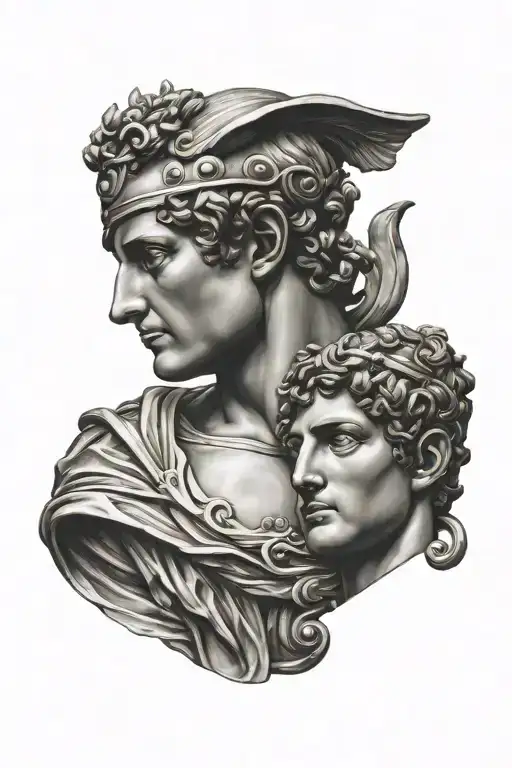 Hermes Mercury Combined Greek Art