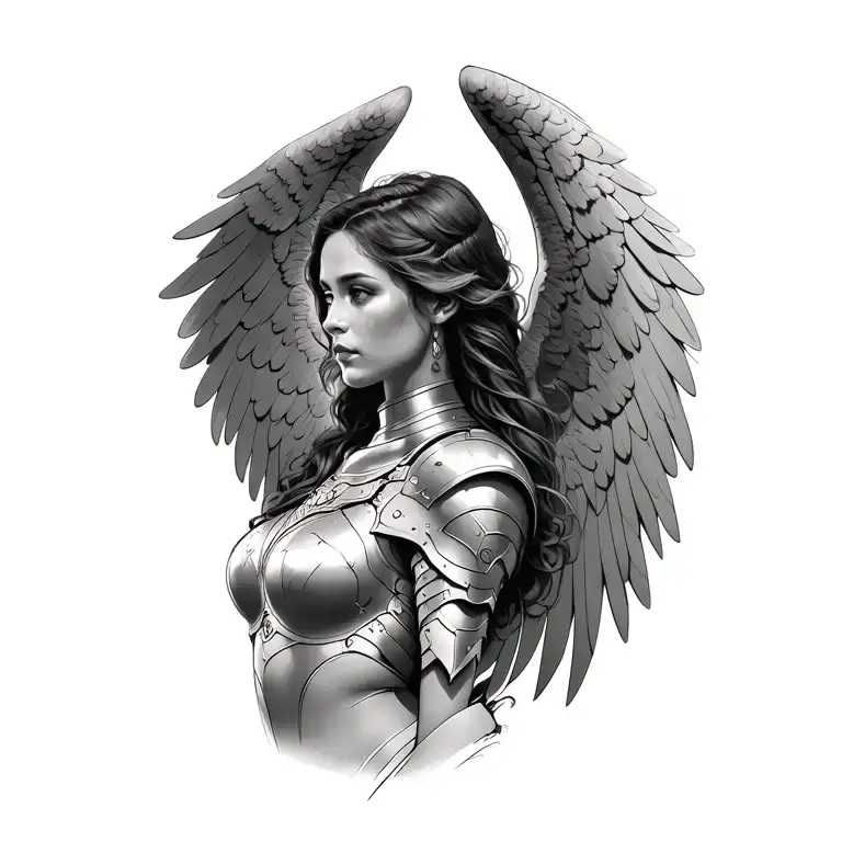 Female Armored Angel