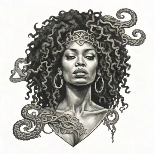 Afro-latina Urban Medusa
