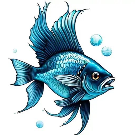 Pisces Fish Tattoo Design