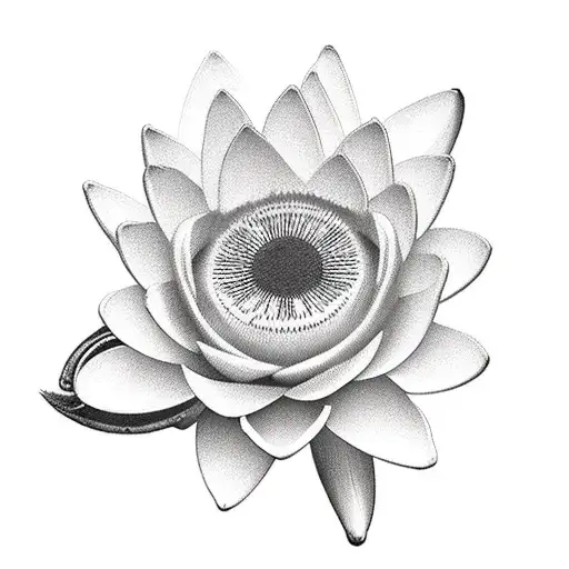 Waterlilly With Clock With The Name Rayna