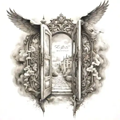 Gates Of Heaven With A Phrase