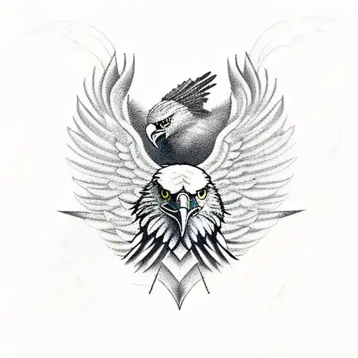 Eagle And Arrow With Fighter