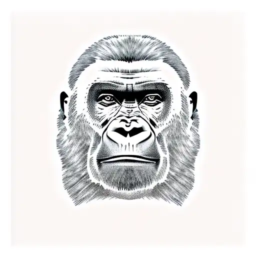 Meditating Gorilla Sitting