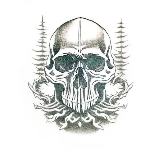 Skull Fir Forest Lord Of The Rings Gaming