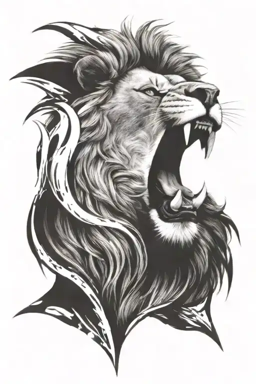 Lion Roaring