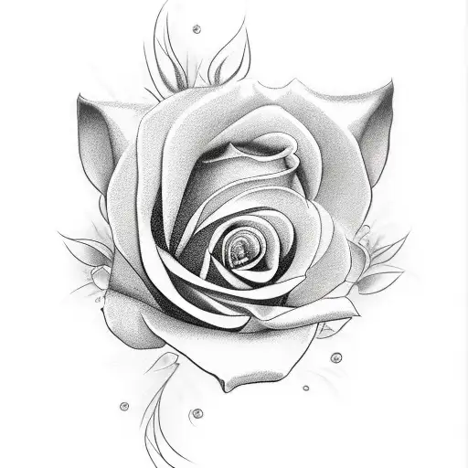 Katana With Roses Wrapping Around The Blade