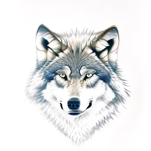 Wolf Looked At Trough Snipers Rifle Croshair