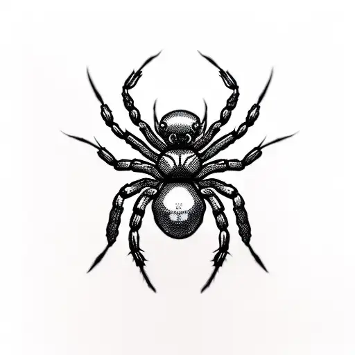 Scary Spider With Skinny Legs