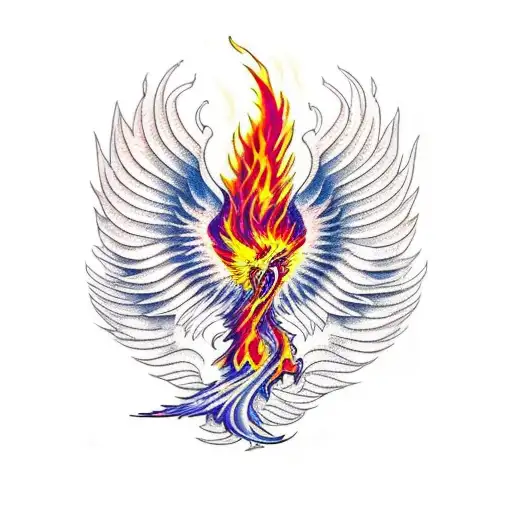 Burning Phoenix Serenity Prayer