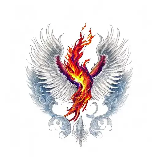 Burning Phoenix Serenity Prayer