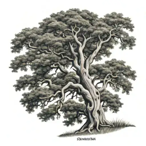 Savannah Tree With The Name Savannah As The Trunk