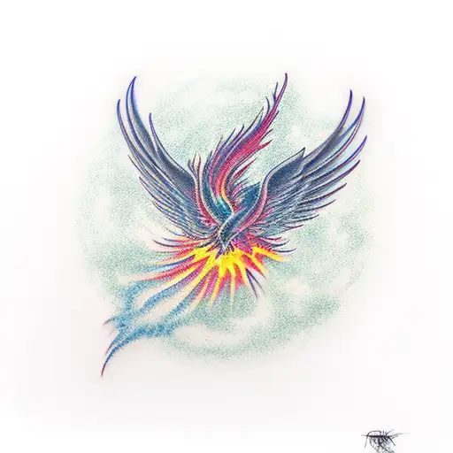Phoenix Frying Upwards