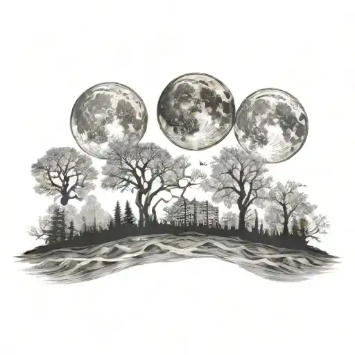 It Will Show The Phases Of The Full Moon In A Straight Line