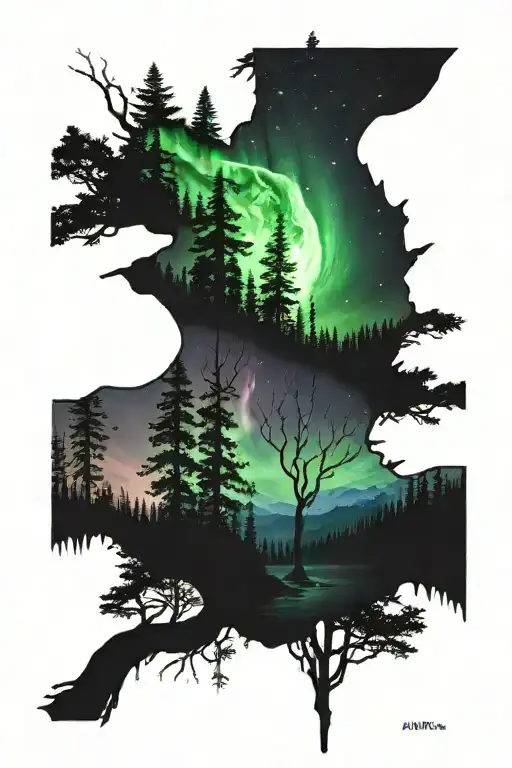 Forest Boreal Aurora