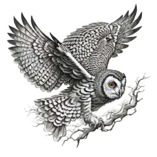 Owl Flying