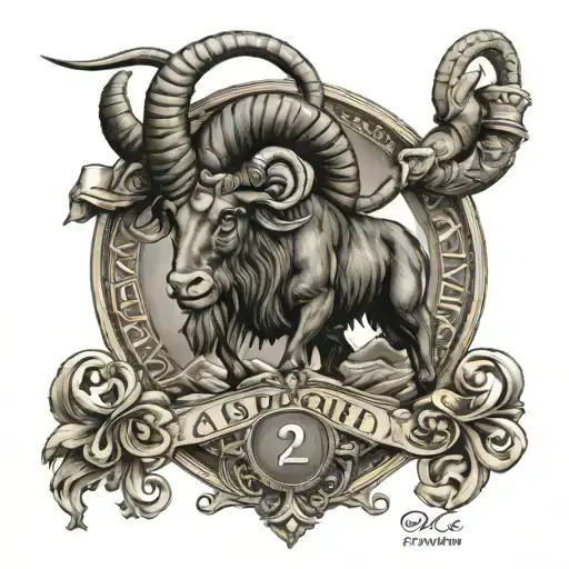 Capricorn Zodiac Sign With The Name Ugaitz