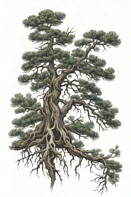 Pine Tree With Roots