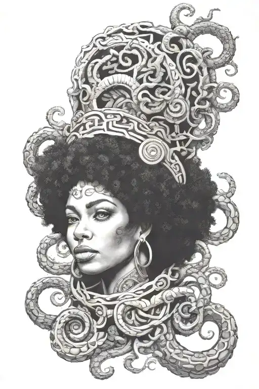 Afro-centric Medusa