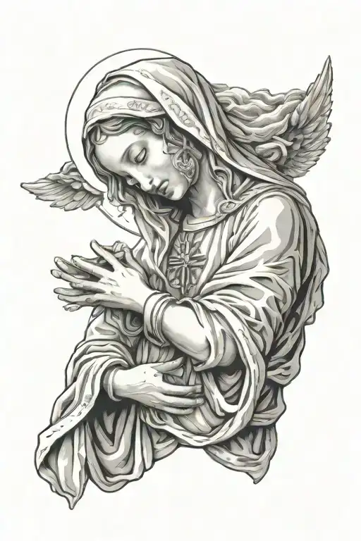 Virgin Mary Praying Hands