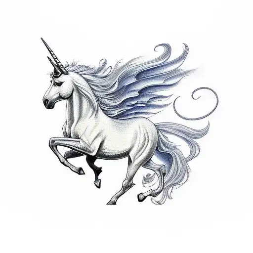 Horse Pegasus And Unicorn