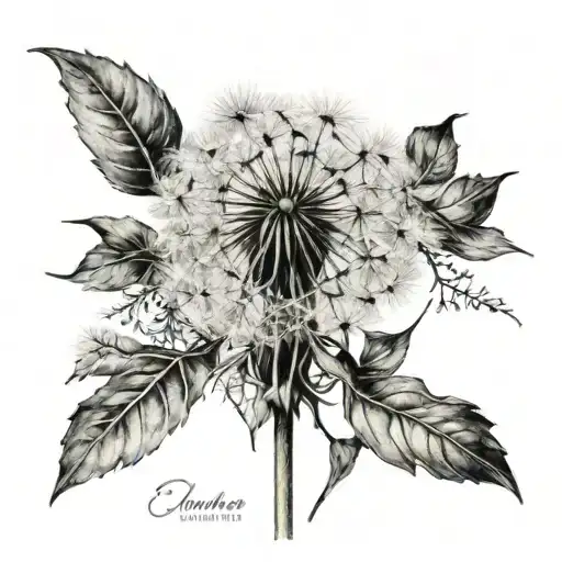 Dandelion Kids Names Written