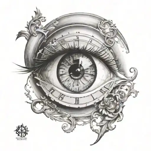 Eye On A Clock Face