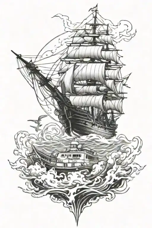 Warship Ocean And Zeus