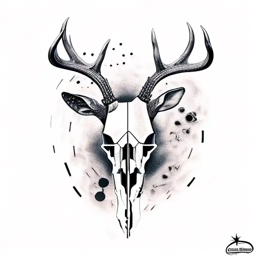 Deer Skull With Arrows Deer Tracks Turkey Tracks Shotgun Shells