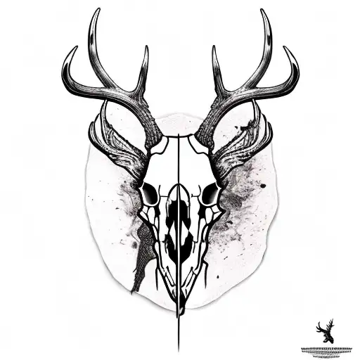 Deer Skull With Arrows Deer Tracks Turkey Tracks Shotgun Shells