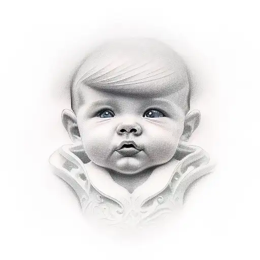 Baby Face With A Saying