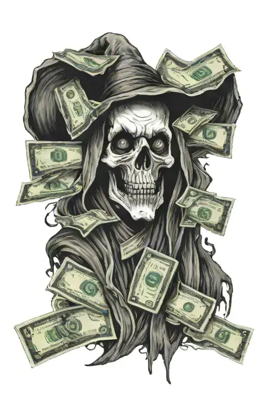 Dark Ghost With Money From Trading Charts