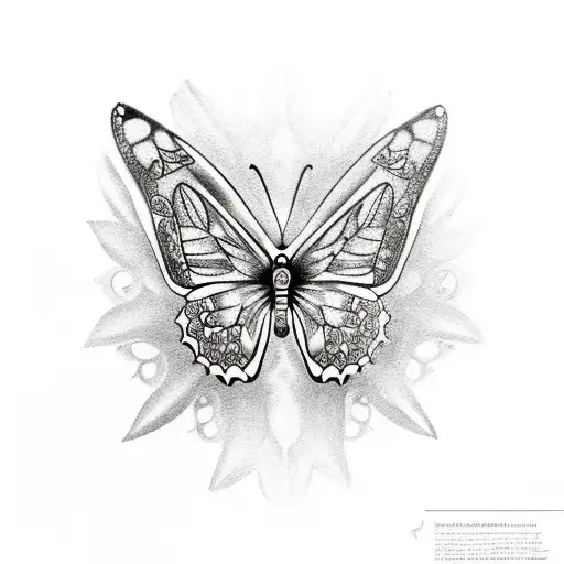 Butterfly On A Skull