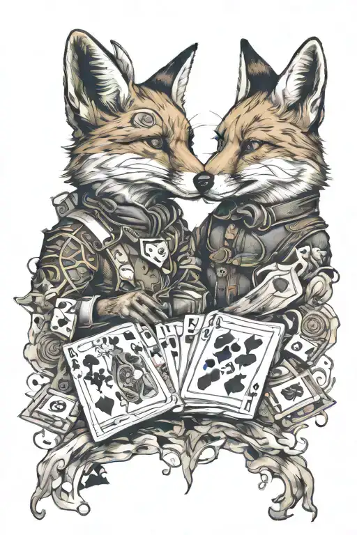 Map Where Fox Plays Cards Jack And Ace