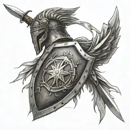 Spartan Shield And Sword