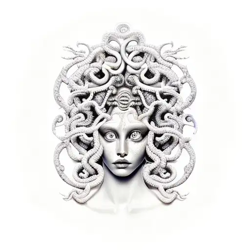 Medusa Bonita Com Rosto Angelical