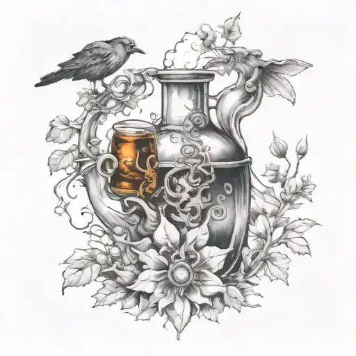 Witch Brewing Potions