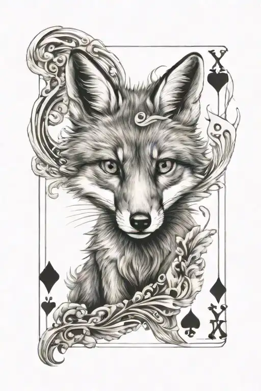 Playing Card Fox