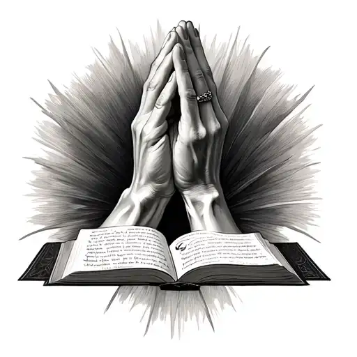 Praying Hands With Bible Verse