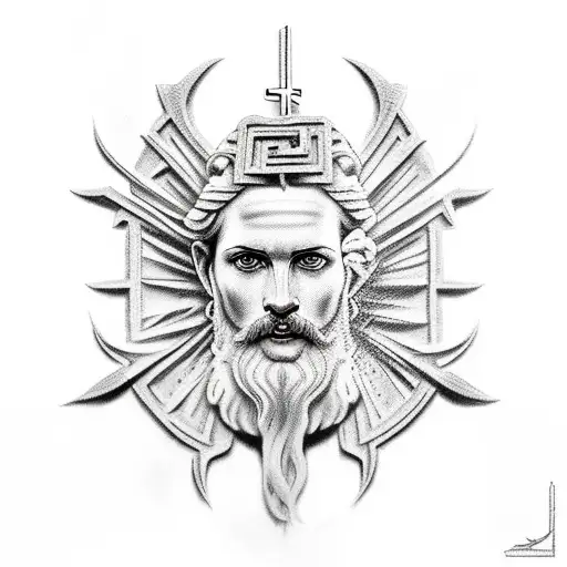 Greek God With Something Religious