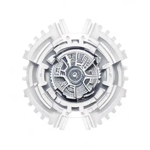 Gear Broken Into Pieces