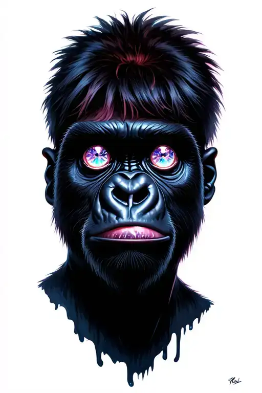 Gorillaz Rinestone Eyes