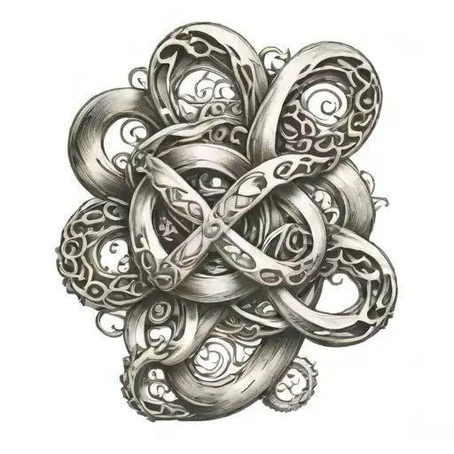 Mom Dead Infinity Symbol Intertwined