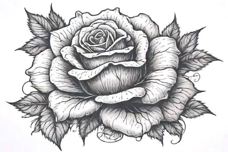 Rose Growing In The Street