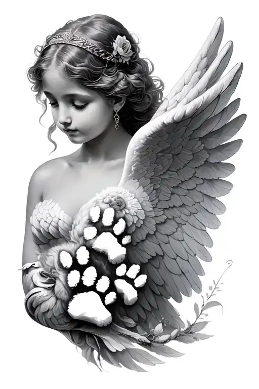 Angel 3 Pawprints