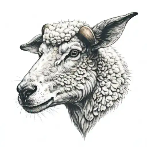 Sad Wolf Dressed As A Sheep