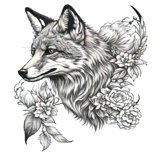 Leicester City Fox With Small Robin Bird