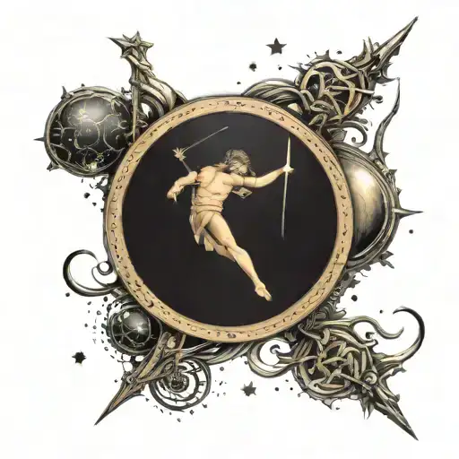 Sagittarius And Scorpio Symbol Constellation