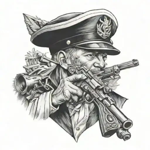Sailor And Gun