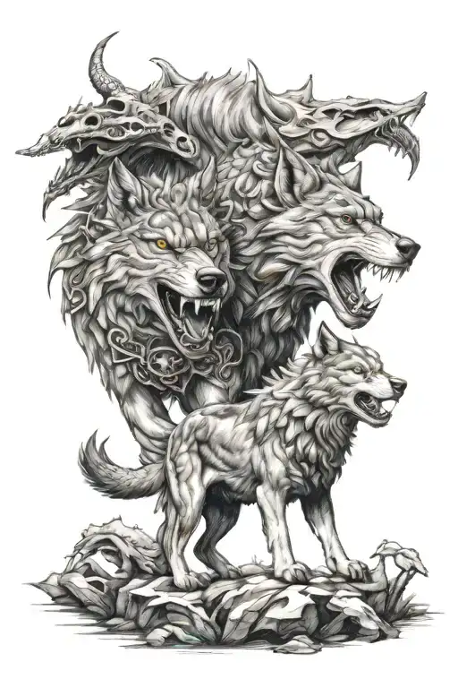 Wolf And Dragon